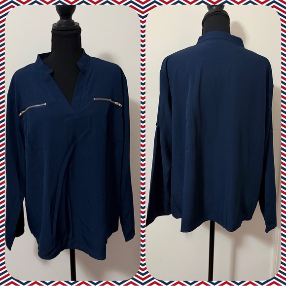 Tops - Navy Blue Women's Top